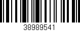 Código de barras (EAN, GTIN, SKU, ISBN): '38989541'