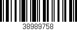 Código de barras (EAN, GTIN, SKU, ISBN): '38989758'