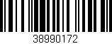 Código de barras (EAN, GTIN, SKU, ISBN): '38990172'