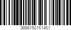 Código de barras (EAN, GTIN, SKU, ISBN): '3899150151451'