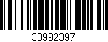 Código de barras (EAN, GTIN, SKU, ISBN): '38992397'