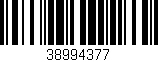 Código de barras (EAN, GTIN, SKU, ISBN): '38994377'