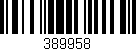 Código de barras (EAN, GTIN, SKU, ISBN): '389958'