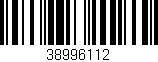 Código de barras (EAN, GTIN, SKU, ISBN): '38996112'