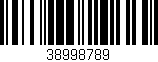 Código de barras (EAN, GTIN, SKU, ISBN): '38998789'