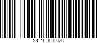 Código de barras (EAN, GTIN, SKU, ISBN): '38/10U090029'