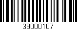 Código de barras (EAN, GTIN, SKU, ISBN): '39000107'