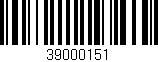 Código de barras (EAN, GTIN, SKU, ISBN): '39000151'