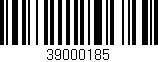 Código de barras (EAN, GTIN, SKU, ISBN): '39000185'