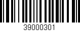 Código de barras (EAN, GTIN, SKU, ISBN): '39000301'