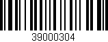 Código de barras (EAN, GTIN, SKU, ISBN): '39000304'