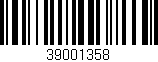 Código de barras (EAN, GTIN, SKU, ISBN): '39001358'