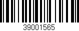 Código de barras (EAN, GTIN, SKU, ISBN): '39001565'