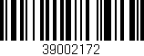 Código de barras (EAN, GTIN, SKU, ISBN): '39002172'