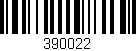 Código de barras (EAN, GTIN, SKU, ISBN): '390022'