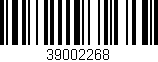 Código de barras (EAN, GTIN, SKU, ISBN): '39002268'