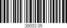 Código de barras (EAN, GTIN, SKU, ISBN): '39003.05'