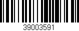 Código de barras (EAN, GTIN, SKU, ISBN): '39003591'