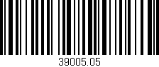 Código de barras (EAN, GTIN, SKU, ISBN): '39005.05'