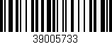 Código de barras (EAN, GTIN, SKU, ISBN): '39005733'
