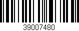 Código de barras (EAN, GTIN, SKU, ISBN): '39007480'