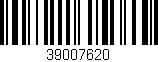 Código de barras (EAN, GTIN, SKU, ISBN): '39007620'