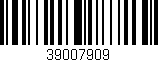 Código de barras (EAN, GTIN, SKU, ISBN): '39007909'