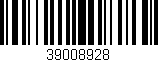 Código de barras (EAN, GTIN, SKU, ISBN): '39008928'