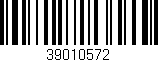 Código de barras (EAN, GTIN, SKU, ISBN): '39010572'
