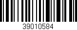 Código de barras (EAN, GTIN, SKU, ISBN): '39010584'