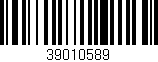 Código de barras (EAN, GTIN, SKU, ISBN): '39010589'