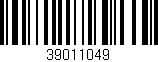 Código de barras (EAN, GTIN, SKU, ISBN): '39011049'
