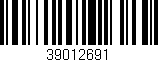 Código de barras (EAN, GTIN, SKU, ISBN): '39012691'