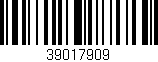 Código de barras (EAN, GTIN, SKU, ISBN): '39017909'