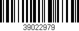 Código de barras (EAN, GTIN, SKU, ISBN): '39022979'