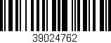 Código de barras (EAN, GTIN, SKU, ISBN): '39024762'