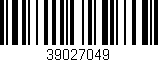 Código de barras (EAN, GTIN, SKU, ISBN): '39027049'