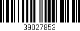 Código de barras (EAN, GTIN, SKU, ISBN): '39027853'
