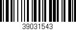 Código de barras (EAN, GTIN, SKU, ISBN): '39031543'