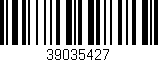 Código de barras (EAN, GTIN, SKU, ISBN): '39035427'