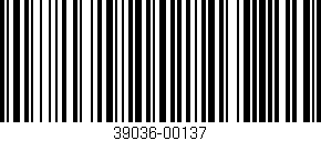 Código de barras (EAN, GTIN, SKU, ISBN): '39036-00137'