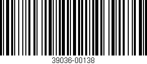 Código de barras (EAN, GTIN, SKU, ISBN): '39036-00138'