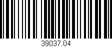 Código de barras (EAN, GTIN, SKU, ISBN): '39037.04'