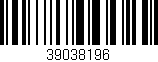Código de barras (EAN, GTIN, SKU, ISBN): '39038196'