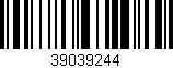 Código de barras (EAN, GTIN, SKU, ISBN): '39039244'