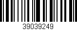 Código de barras (EAN, GTIN, SKU, ISBN): '39039249'