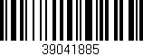 Código de barras (EAN, GTIN, SKU, ISBN): '39041885'