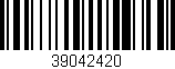 Código de barras (EAN, GTIN, SKU, ISBN): '39042420'