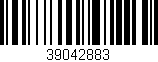 Código de barras (EAN, GTIN, SKU, ISBN): '39042883'