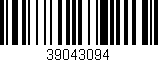 Código de barras (EAN, GTIN, SKU, ISBN): '39043094'